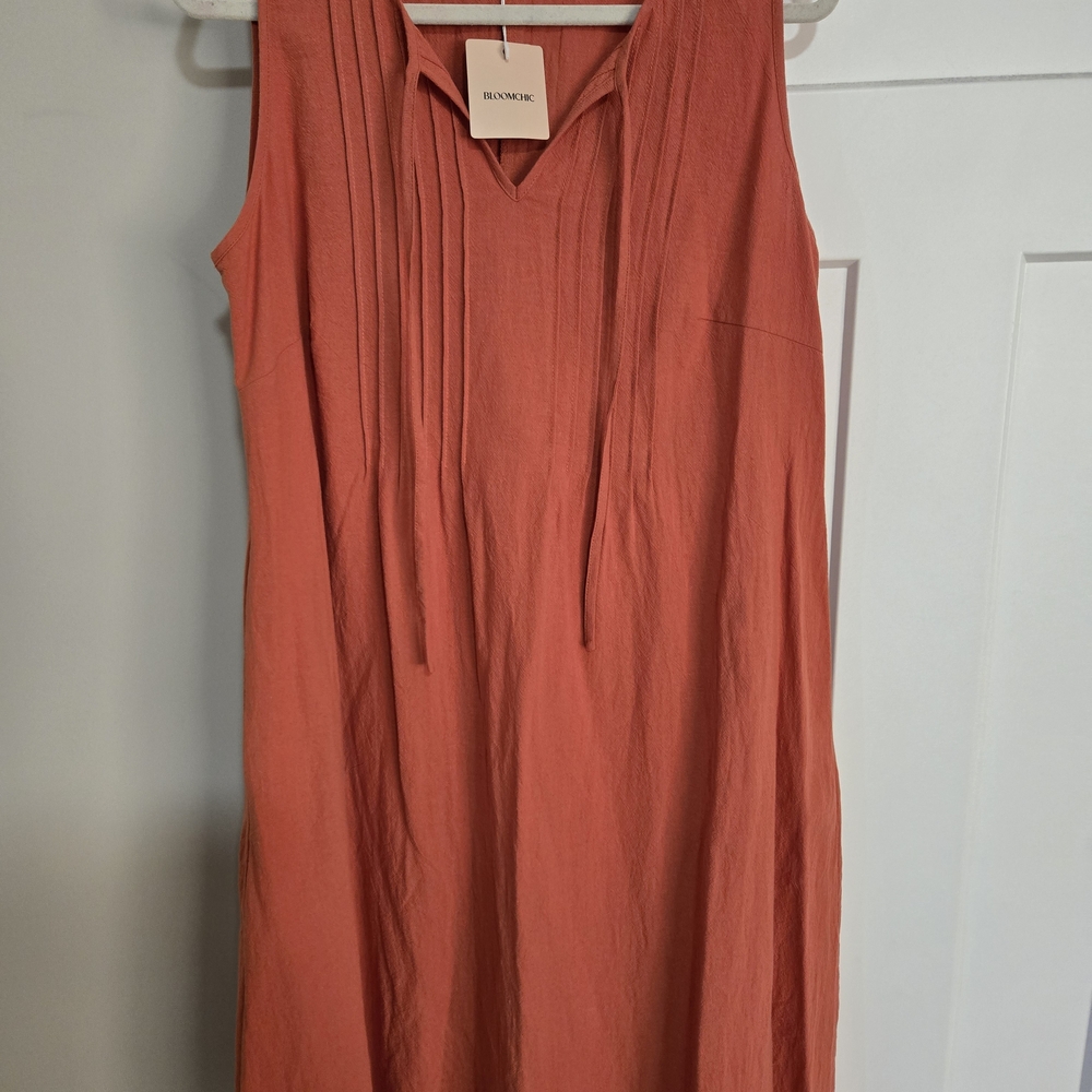 Orange Sleeveless Dress